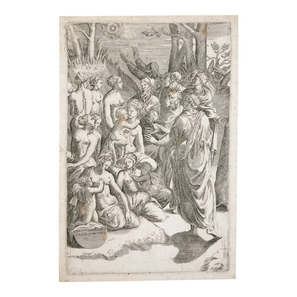 Giulio di Antonio Bonasone (Italian, 1498-1580) Allegory of Astrology Etching with engraving, c... (1 of 1)