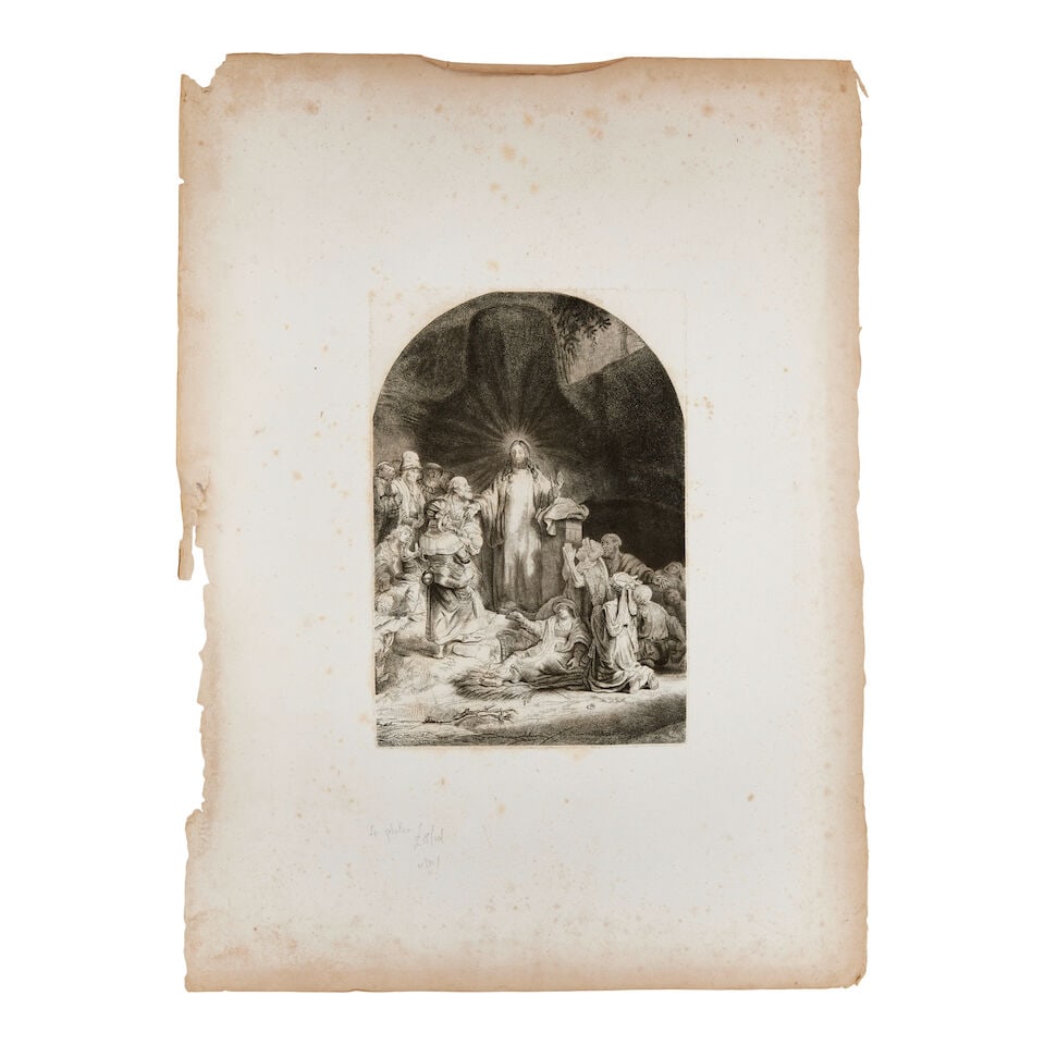 Rembrandt van Rijn (Dutch, 1606-1669) Christ Healing the Sick (The Hundred Guilder Print) - cent... - 2