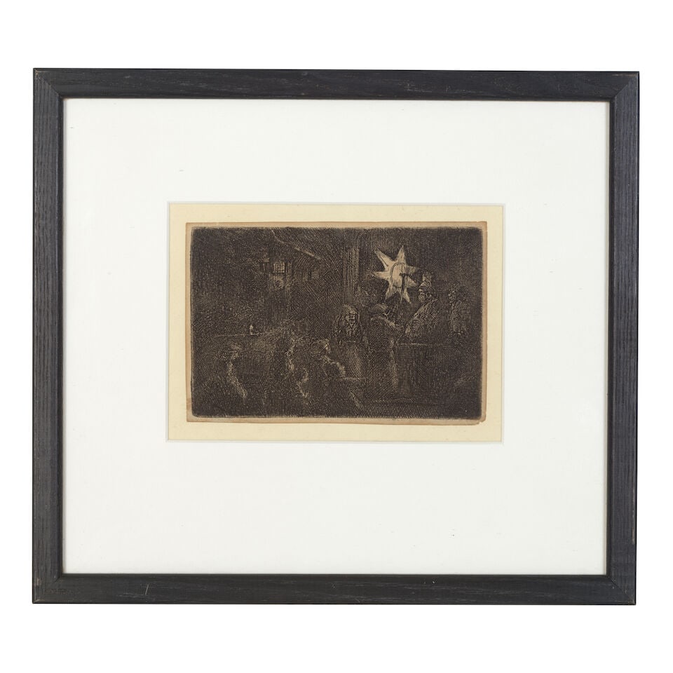 Rembrandt Harmensz van Rijn (Dutch, 1606-1669) The Star of Kings: A Night Piece Etching with dry... - 2