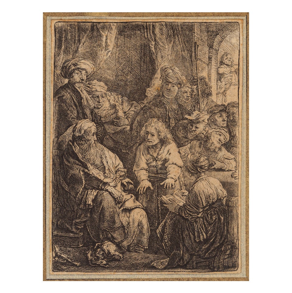 Rembrandt Harmensz van Rijn (Dutch, 1606-1669) Joseph telling his Dreams Etching, 1638, New Hol... (1 of 2)