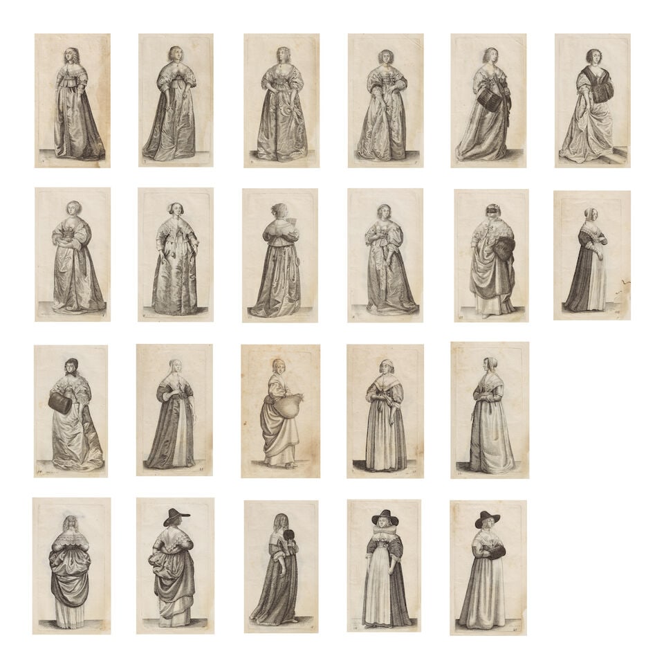 Wenceslaus Hollar (Czech, 1607-1677) Ornatus Muliebris Anglicanus, or the Severall Habits of Eng...: Wenceslaus Hollar (Czech, 1607-1677) Ornatus Muliebris Anglicanus, or the Severall Habits of English Women from the Nobilitie to the contry Woman (Pennington 1778A-1788, 1790-1794, 1797-1803 )