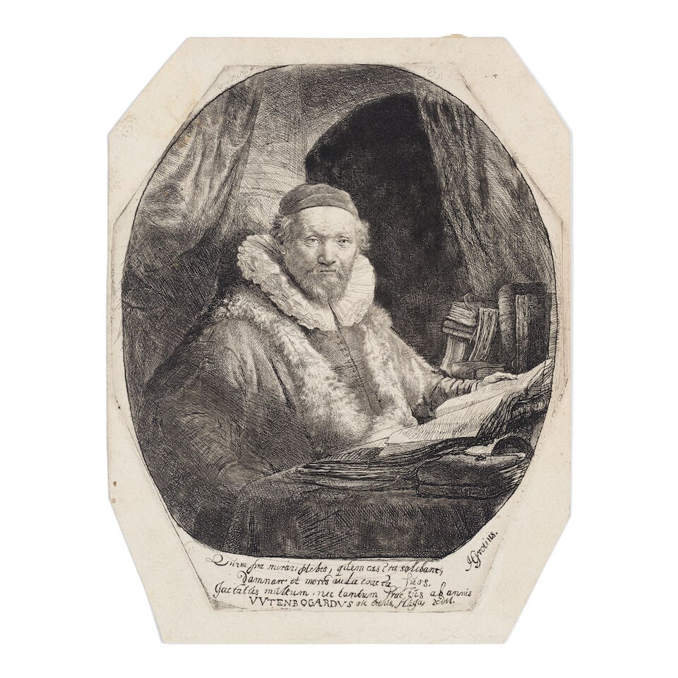 Rembrandt Harmensz van Rijn (Dutch, 1606-1669) Jan Uytenbogaert, Preacher of the Remonstrants ... (1 of 1)