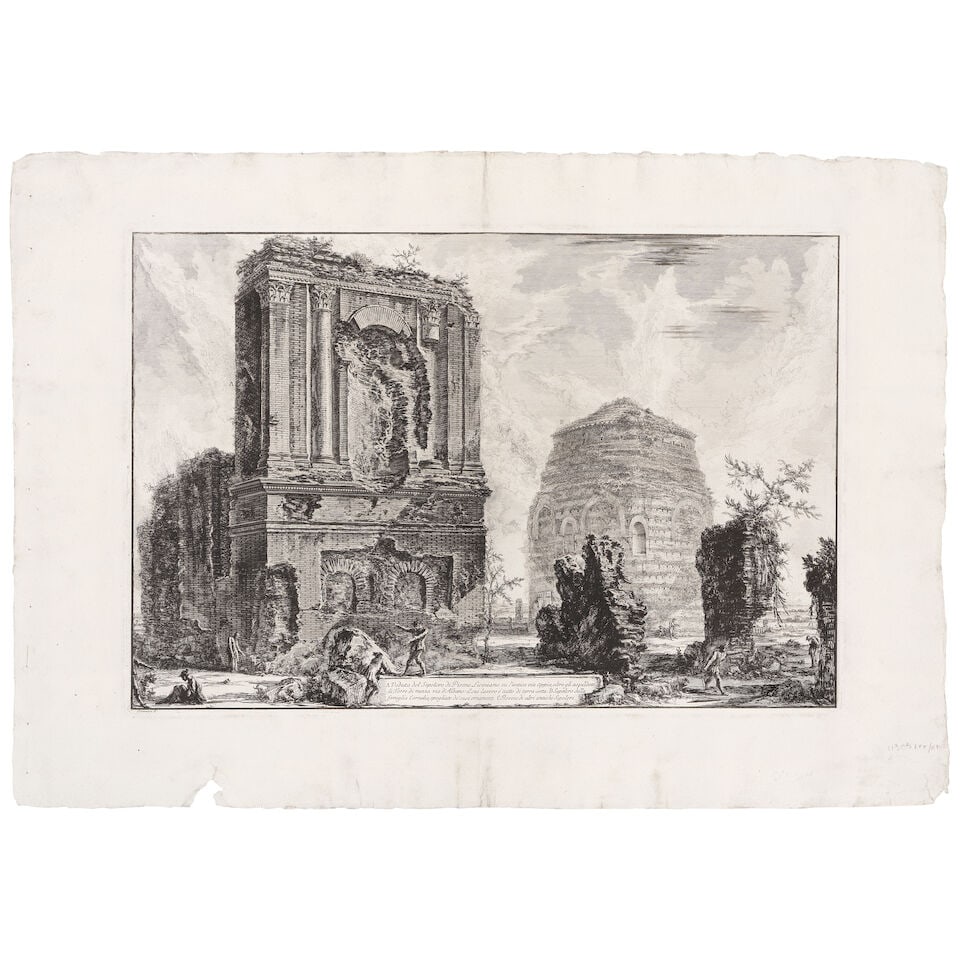 Giovanni Battista Piranesi (Italian, 1720-1778) A Group of Five Etchings One plate from Antichit... - 2