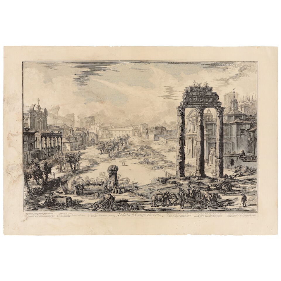 Giovanni Battista Piranesi (Italian, 1720-1778) A Group of Five Etchings One plate from Antichit... - 4