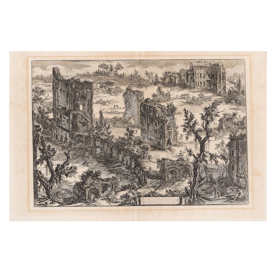 Giovanni Battista Piranesi (Italian, 1720-1778) A Group of Five Etchings One plate from Antichit... - 5