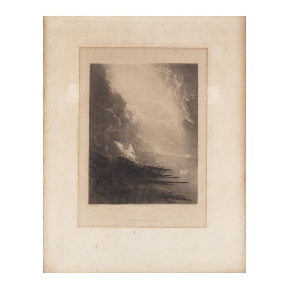 John Martin (British, 1789-1854) Fifteen plates, from The Paradise Lost of John Milton Fifteen m... - 2