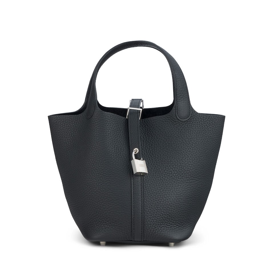 Hermès: a Black Clemence Leather Picotin 18 2025 (includes padlock, keys and dust bags) (1 of 2)