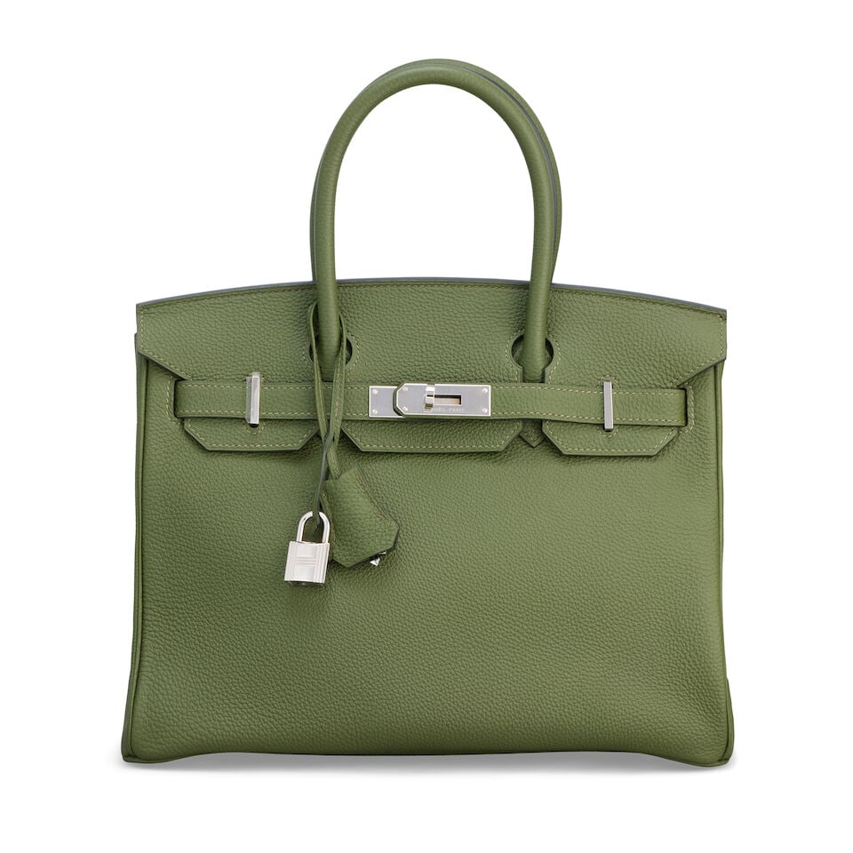 Hermès: a Canopee Togo Leather Birkin 30 2015 (includes padlock, keys, cloche, booklet, rai... (1 of 2)