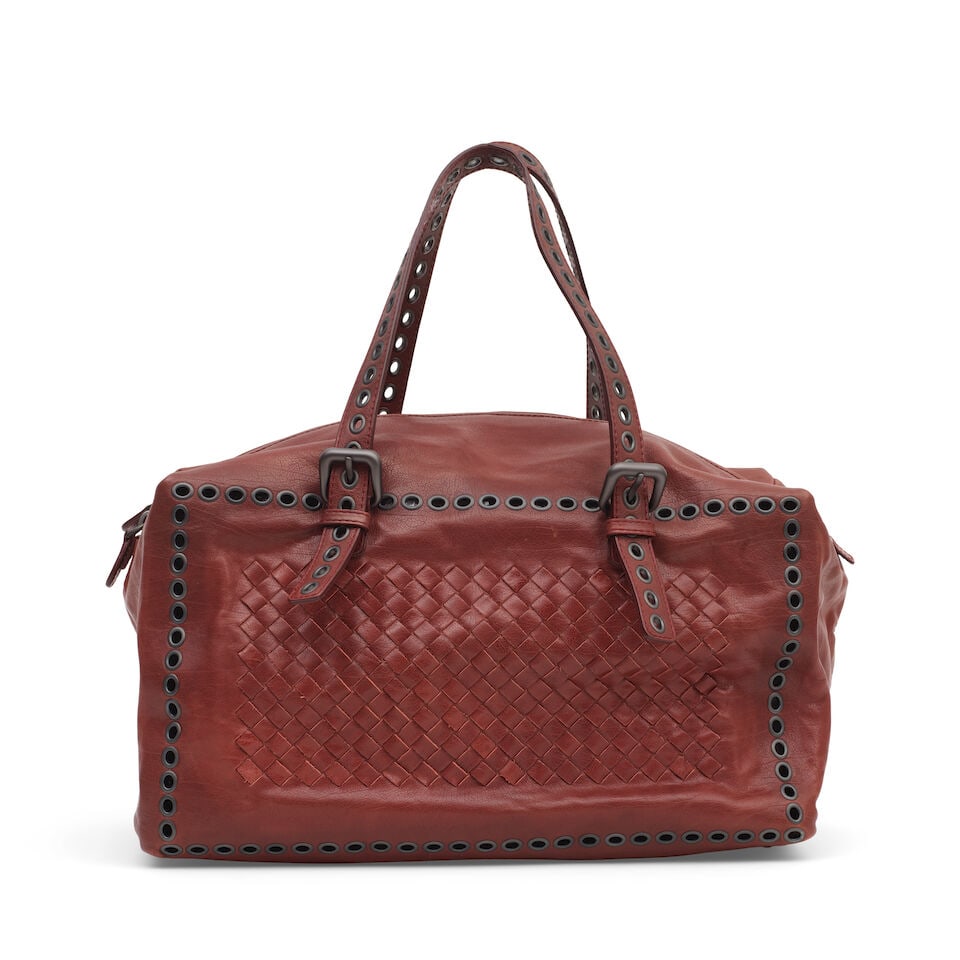 Bottega Veneta: a Deep Red Bowling Bag (includes dust bag) (1 of 2)