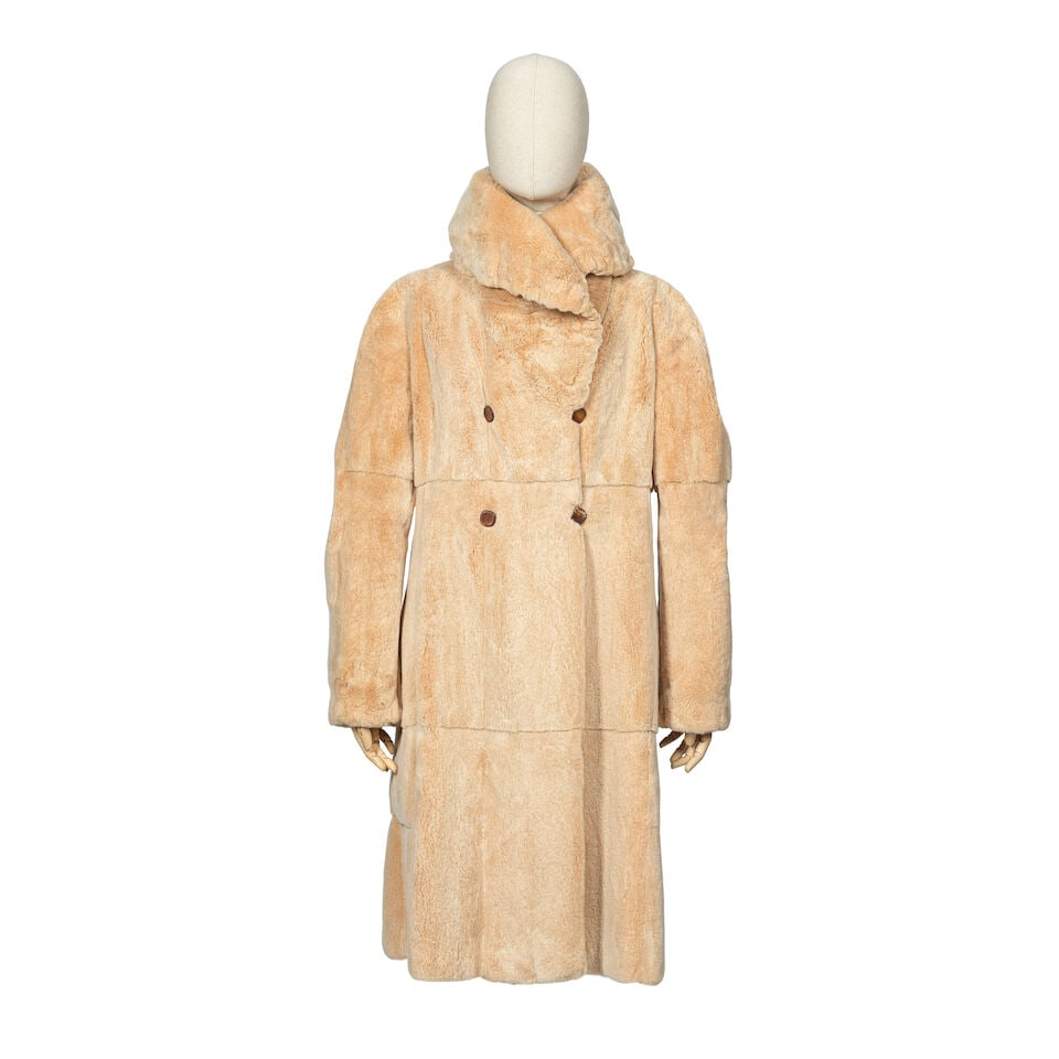 Fendi Alta Moda: a Peach Sheared Mink Fur Reversible Coat (1 of 2)