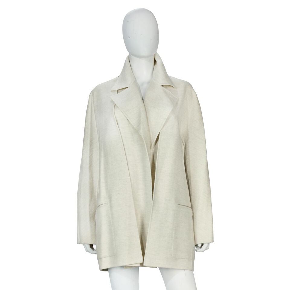 Hermès: an Oatmeal Cashmere Coat early 2000s (1 of 2)
