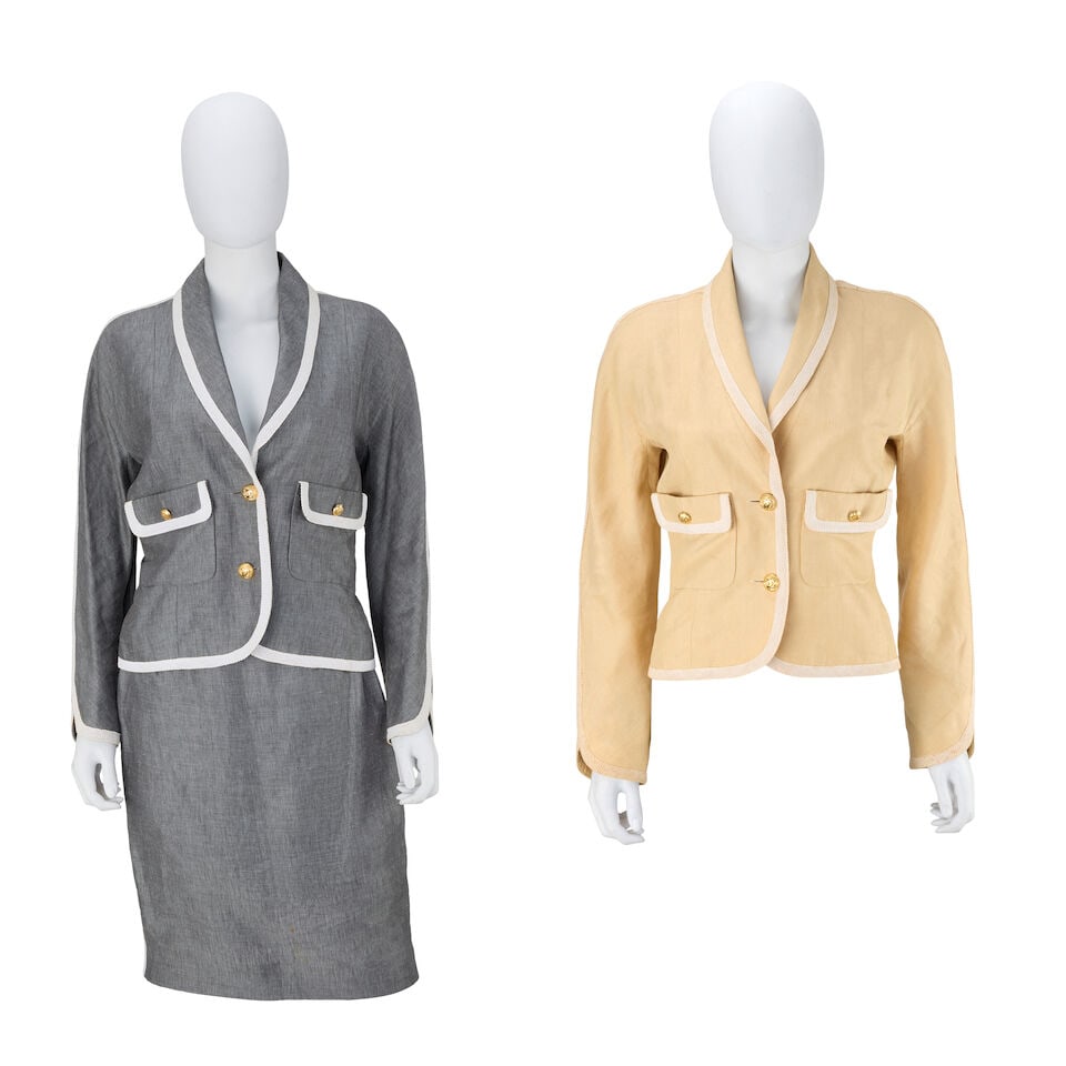 Chanel: Two Linen Jackets and a Skirt Collection 22, Spring 1990 (1 of 5)