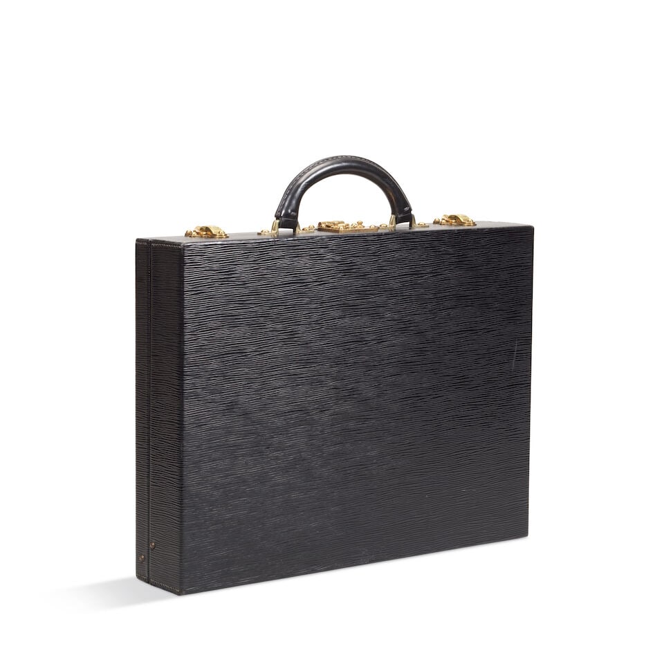 Louis Vuitton: a Black Epi Leather Diplomat Case 1994 (1 of 2)