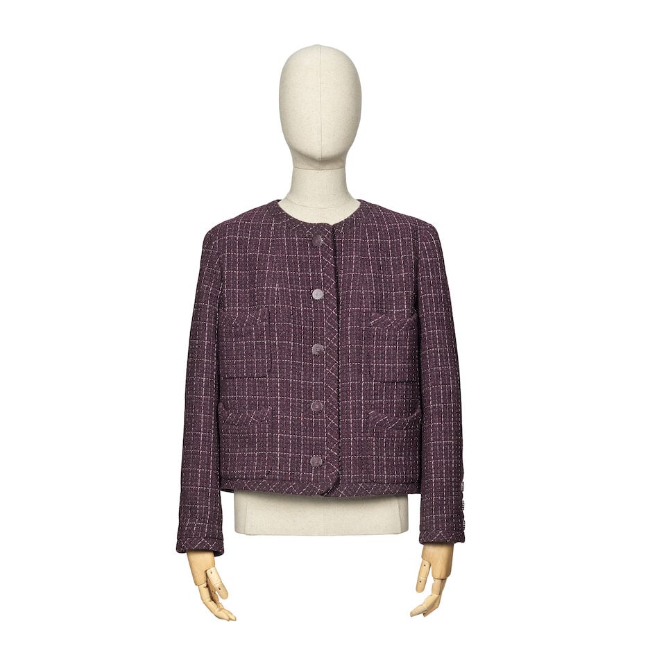 Chanel: a Purple Tweed Jacket Spring 2002 (1 of 3)