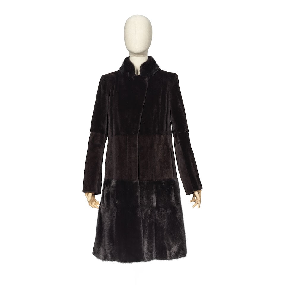 Fendi: a Black Sheared Mink Coat (1 of 2)