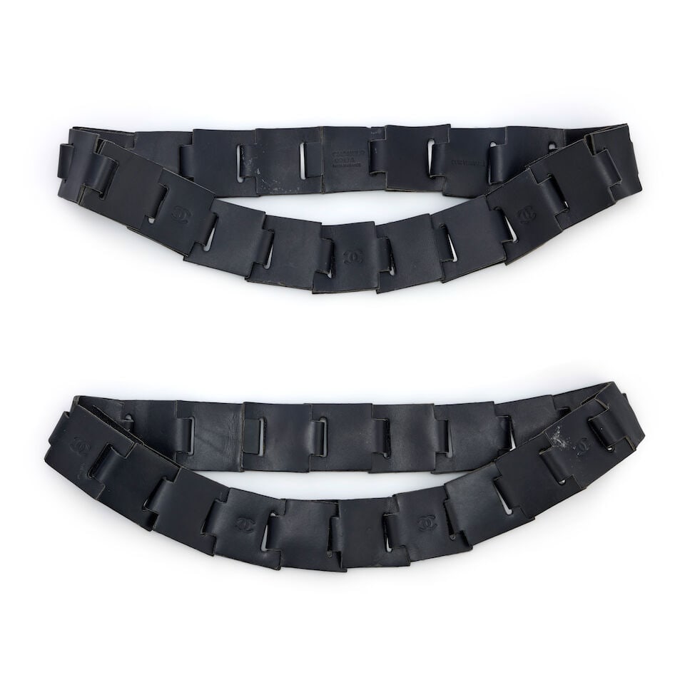 Chanel: Two Millennium Leather Belts Autumn 1999 (1 of 1)
