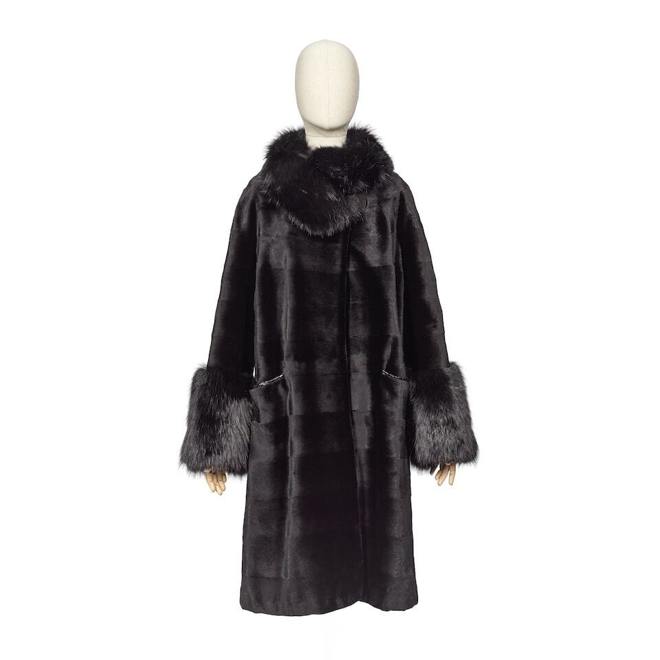 Mattiar Milano: a Black Sheared Mink Coat (1 of 2)