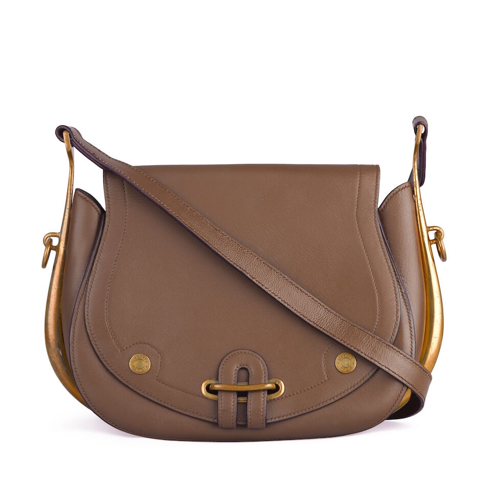 Hermès: a Brown Passe-Guide Shoulder Bag 1970/80s (date code indistinct) (1 of 2)
