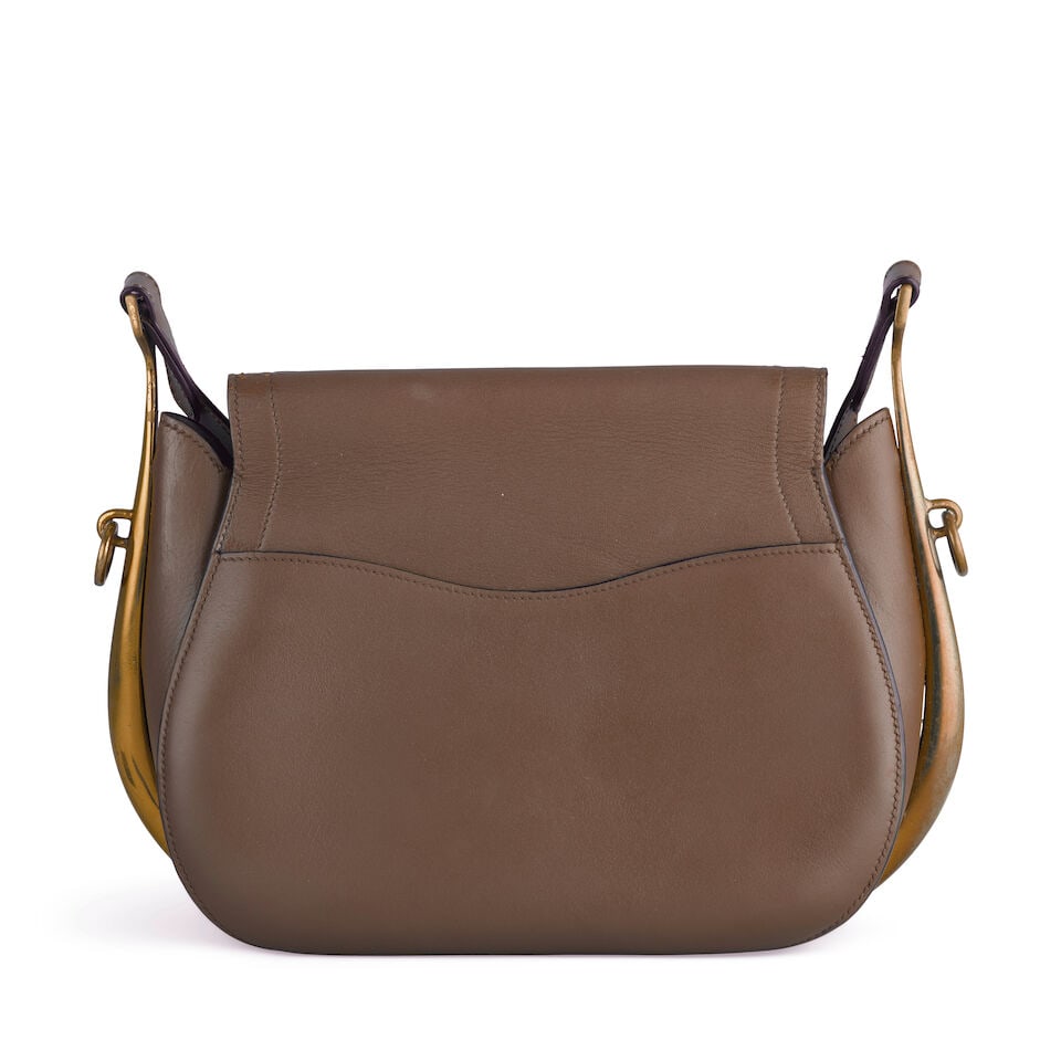 Hermès: a Brown Passe-Guide Shoulder Bag 1970/80s (date code indistinct) - 2