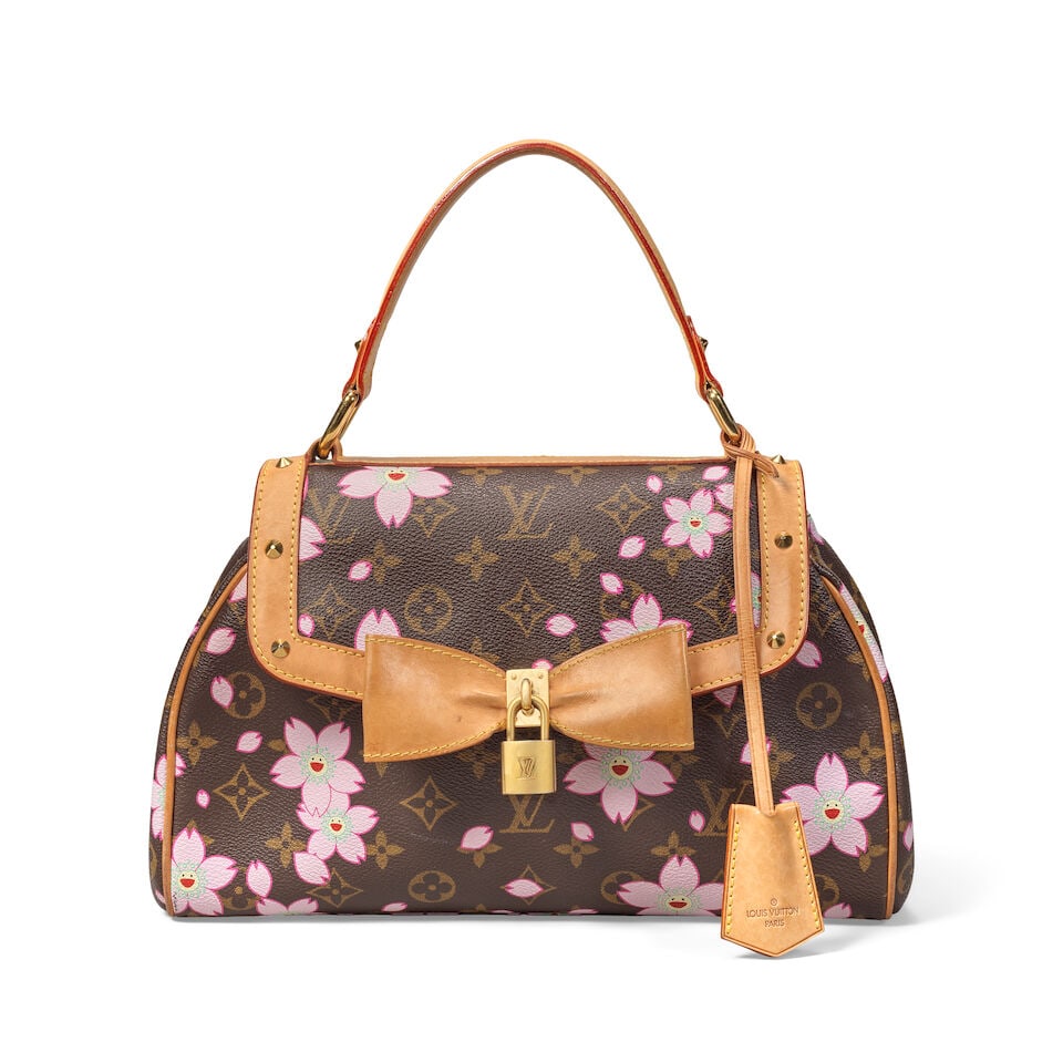 Louis Vuitton x Takashi Murakami: a Cherry Blossom Sac Retro 2003 (includes padlock, keys and cl... (1 of 2)
