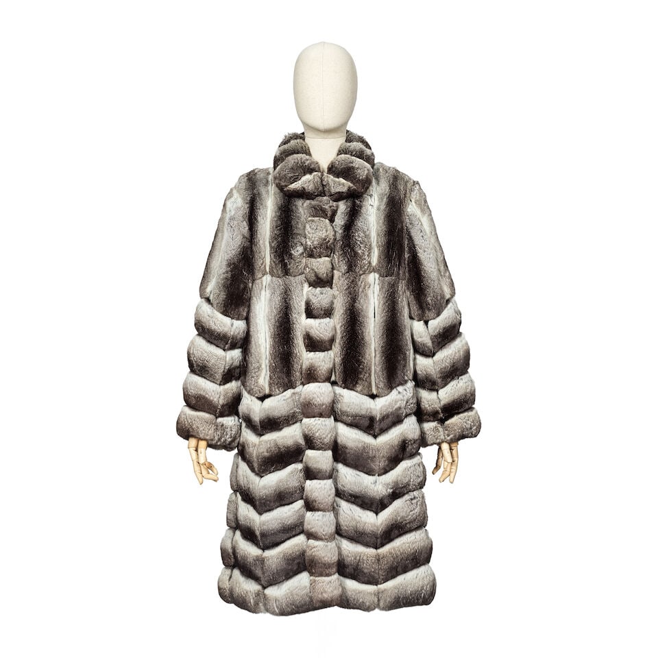 A Chinchilla Full Length Fur Coat (1 of 2)