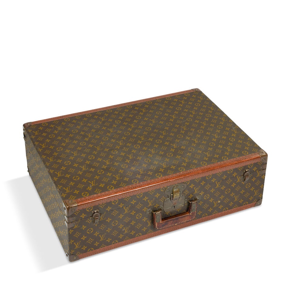 Louis Vuitton: a Monogram Bisten Suitcase 70 c.1960 (1 of 3)