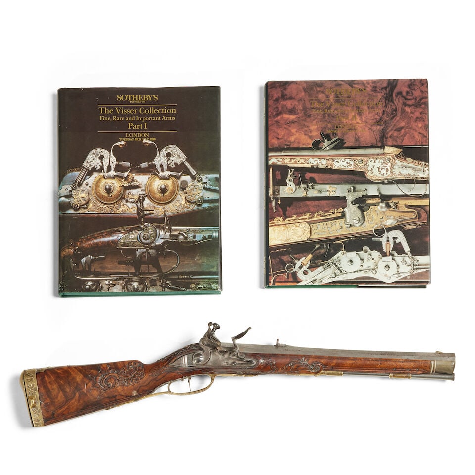 A German small flintlock rifled sporting carbine perhaps for a child, Circa 1750 - 2