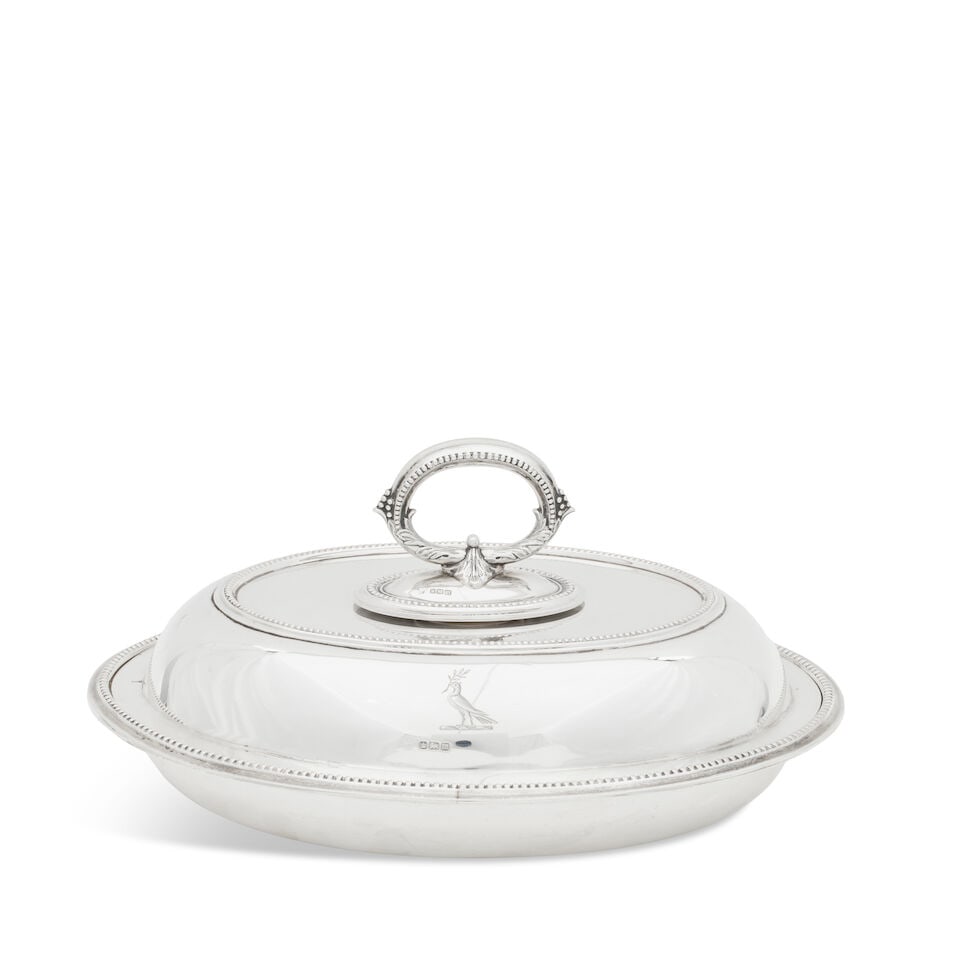 An Edwardian silver entree dish By Gibson & Co Ltd of Belfast with hallmarks for Sheffield, 1904 (1 of 1)