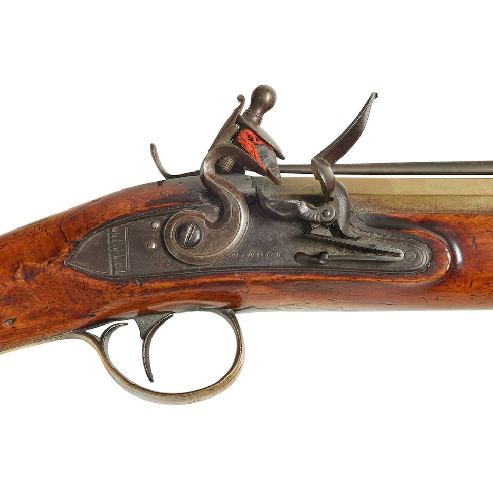 A Brass-barrelled Flintlock blunderbuss, Henry Nock, London, Early 19th Century - 3