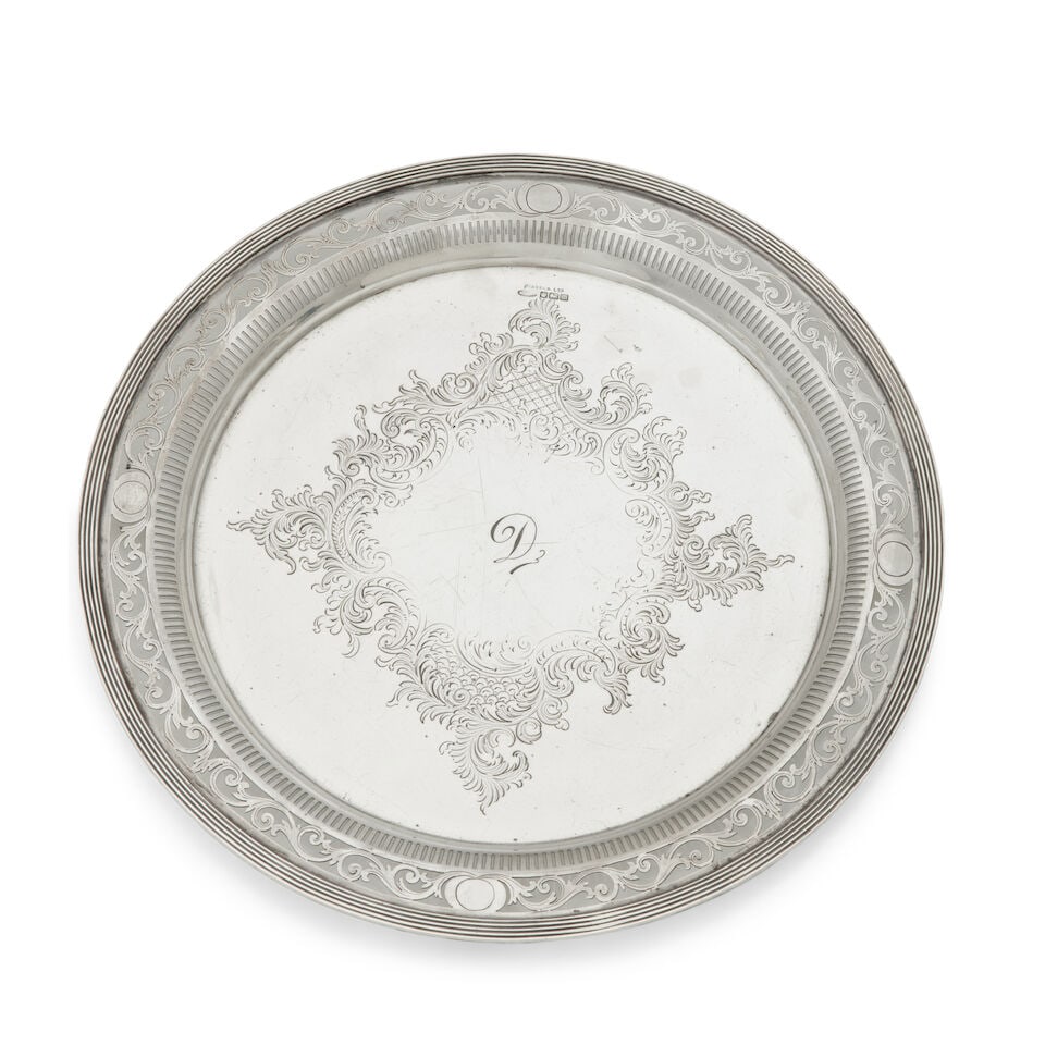 An Edwardian silver salver, William Mammatt & Son, Sheffield, 1904 (1 of 1)