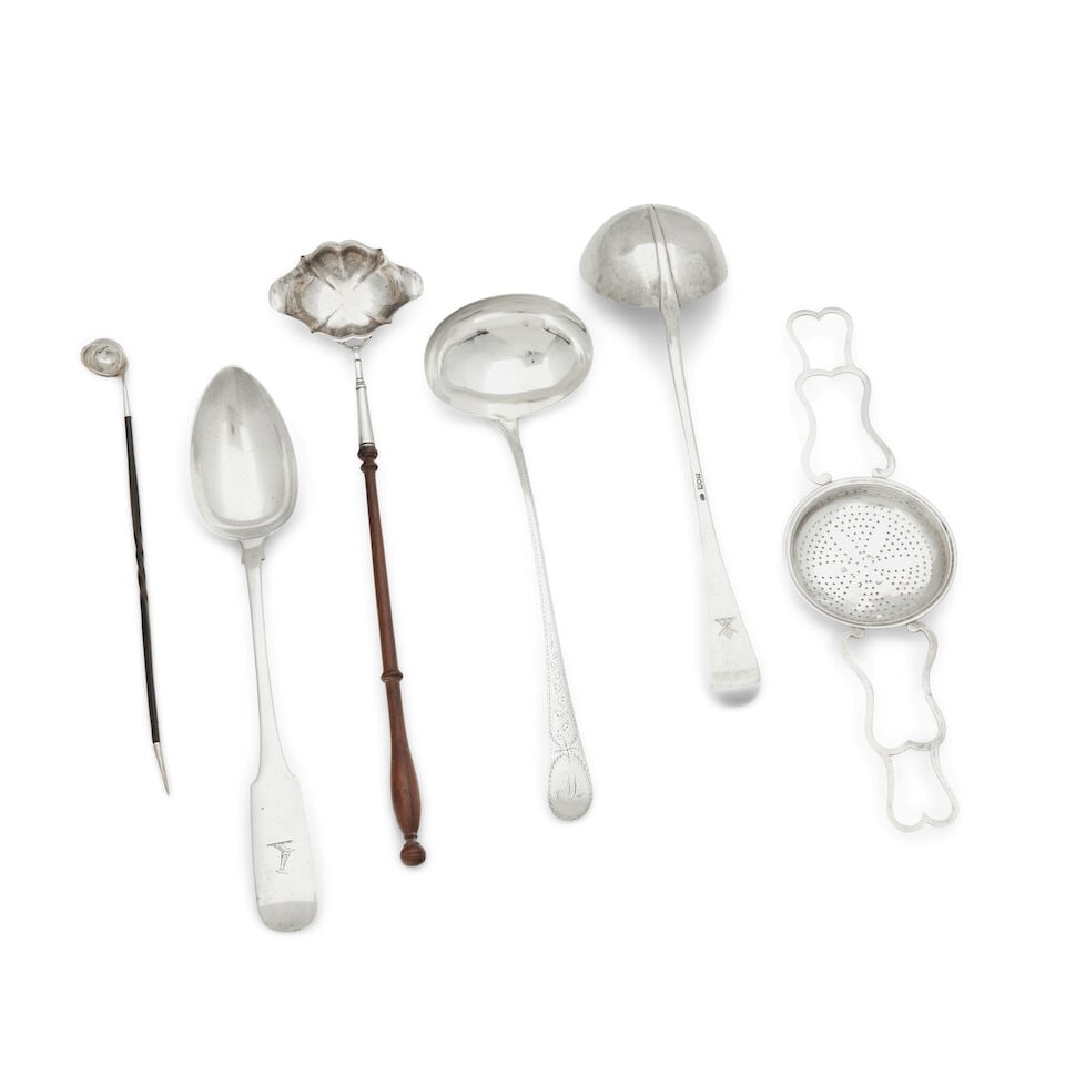 A collection of flatware George III and later, various makers and dates (1 of 1)