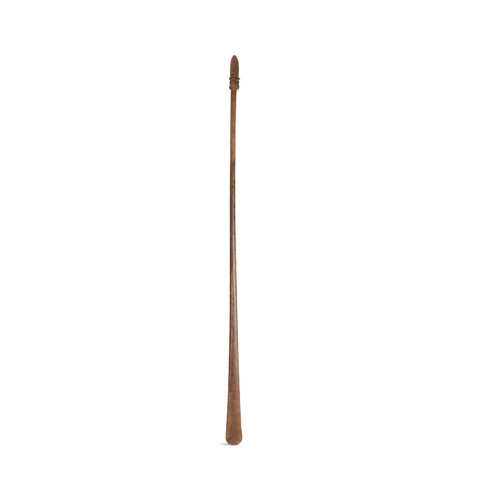 A Maori wood quarter staff, Taiaha - 3