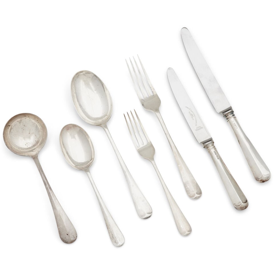 A collection of Hanoverian pattern flatware J B Chatterley & Sons Ltd, Sheffield, 1973 (1 of 1)