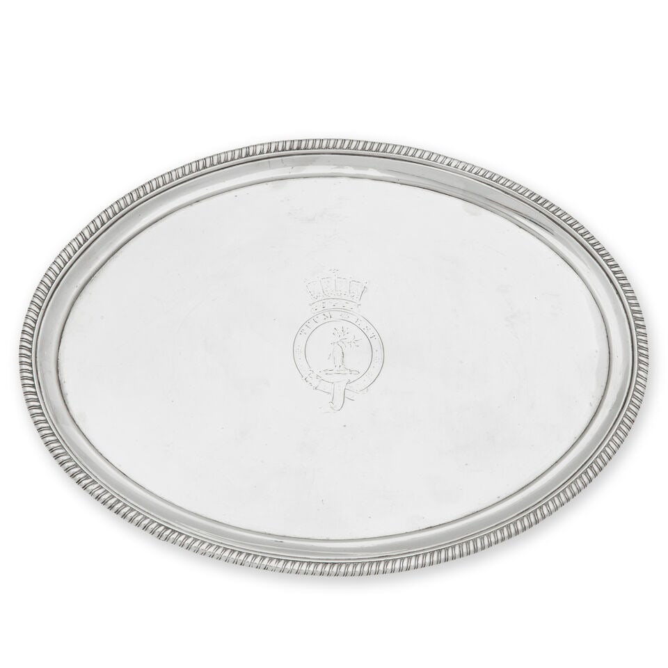 A George III salver John Crouch I & Thomas Hannam, London, 1797 (1 of 1)