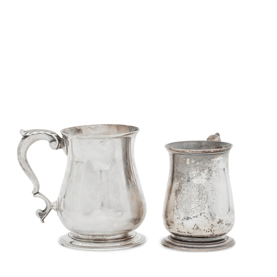 Two George II silver mugs (2) (1 of 1)