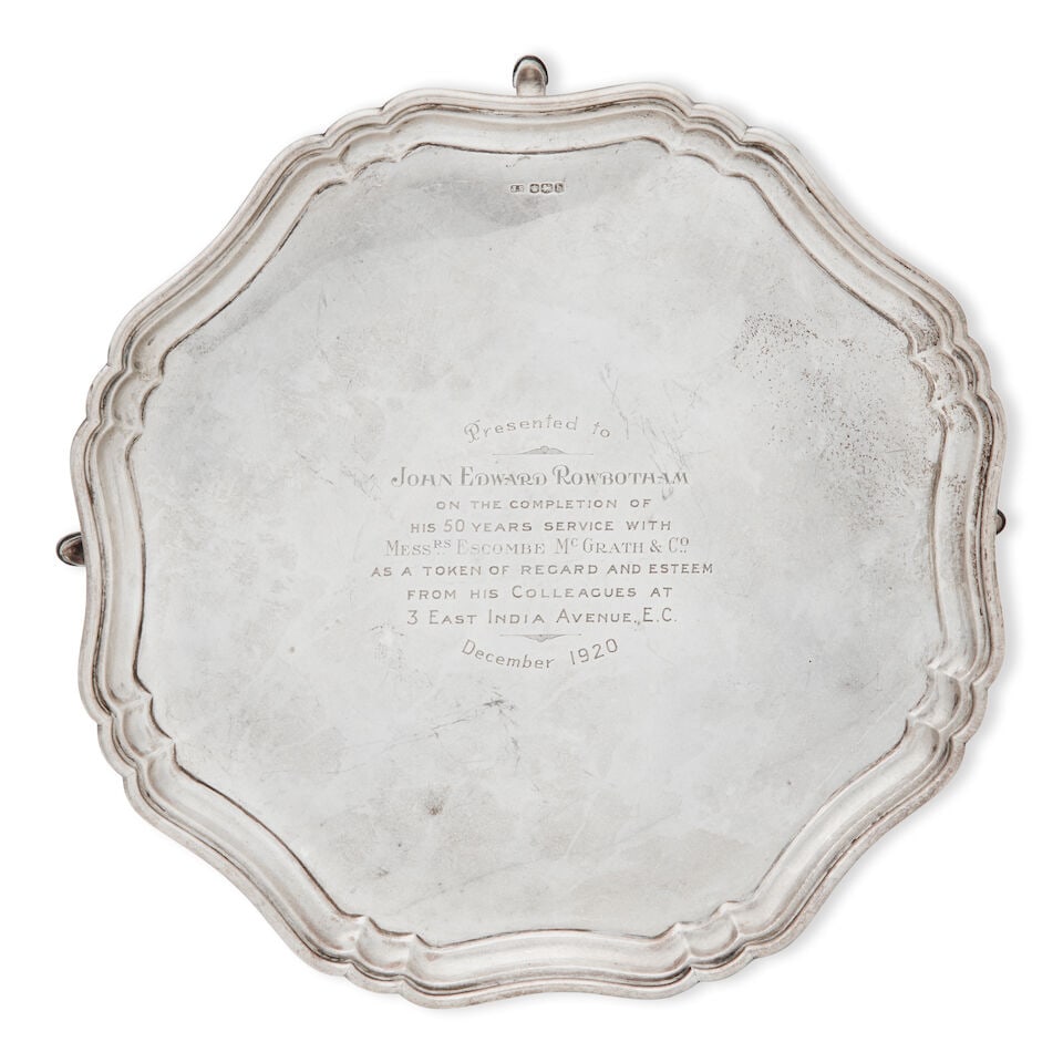A George V salver By Stevenson & Law, Sheffield, 1919 (1 of 1)