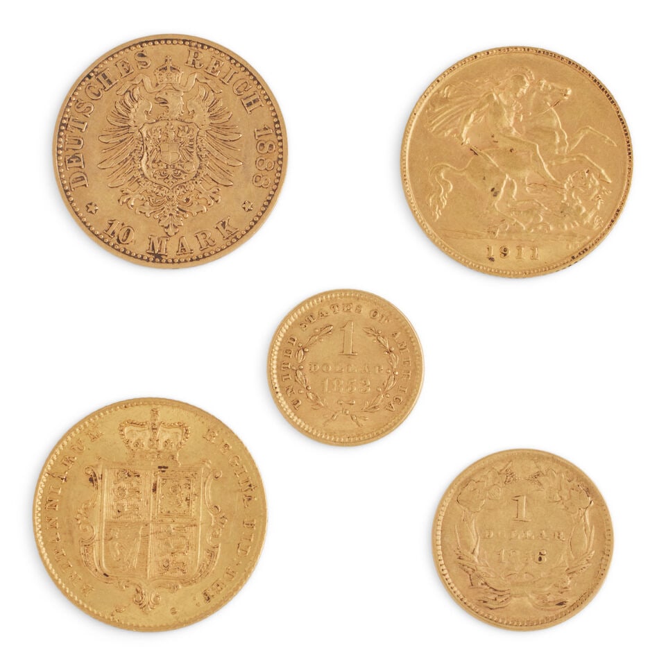 Five 19th and 20th century gold coins - 2