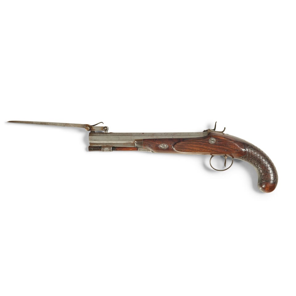 A selection of Four late 18th and 19th century flintlock and percussion holster pistols - 3