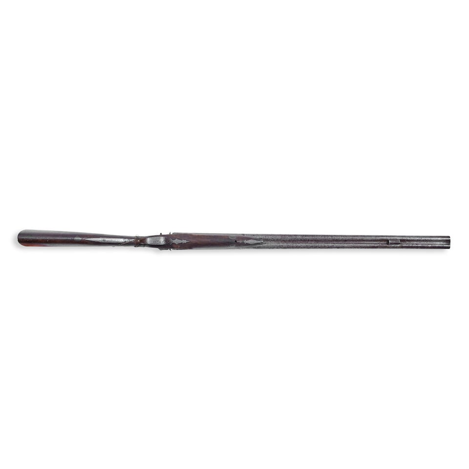 A 14-Bore Double barrelled percussion sporting gun by Thomas Boss, No. 671 - 4