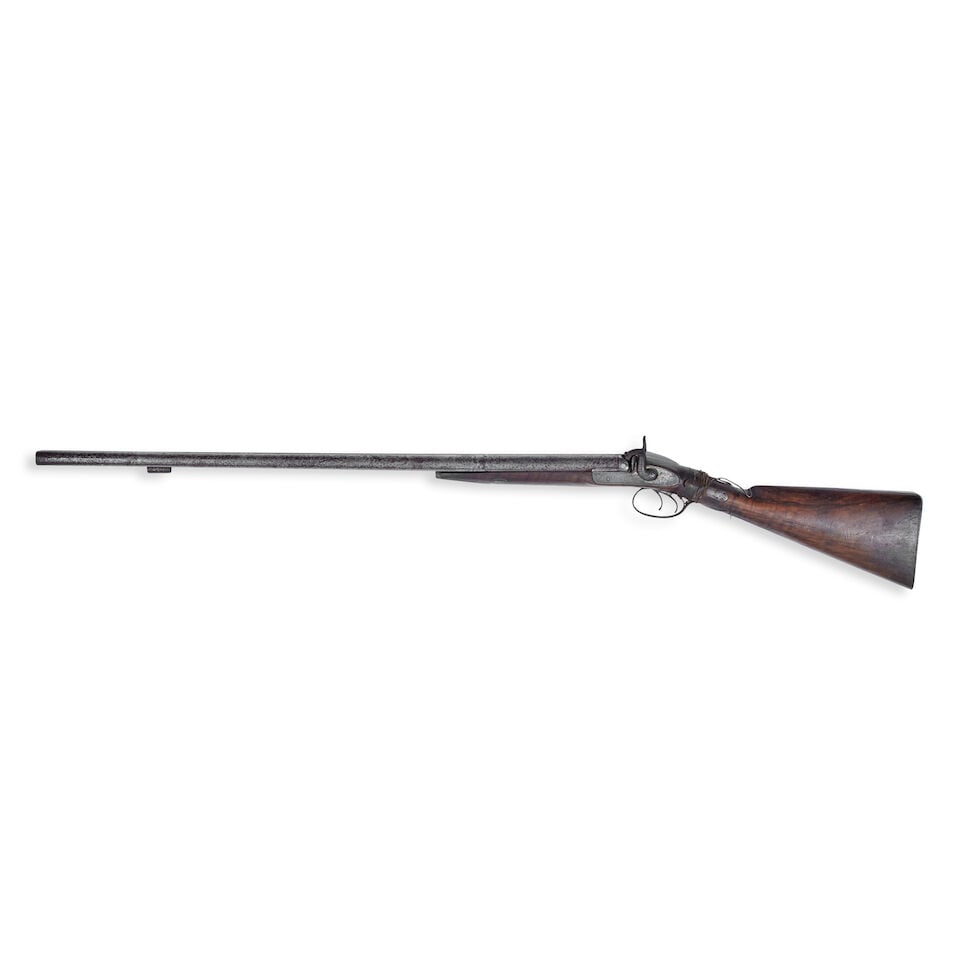 A 14-Bore Double barrelled percussion sporting gun by Thomas Boss, No. 671 - 6