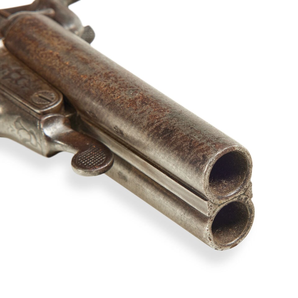 A group of five various flintlock and percussion pocket pistols (5) - 3