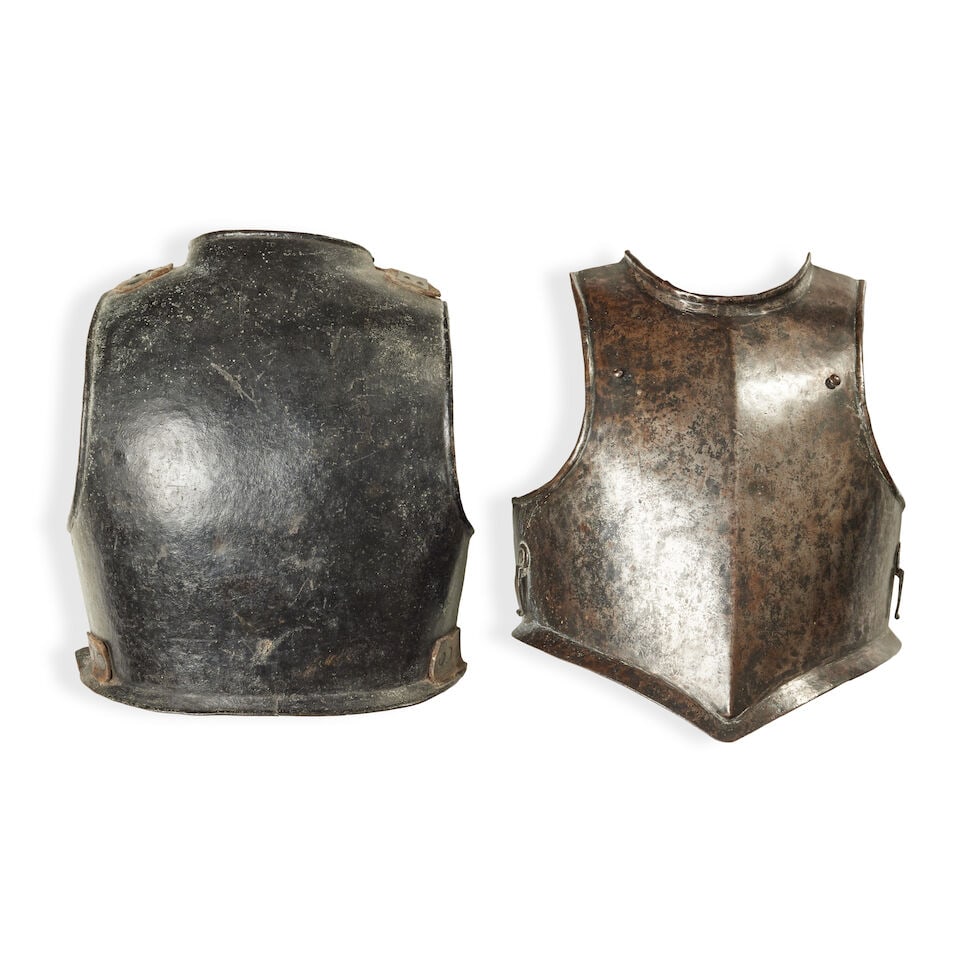 A breast and back plate, with medial ridge 17th century (1 of 1)