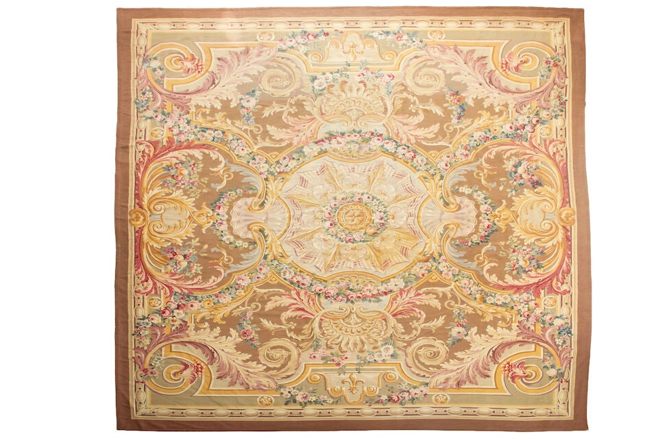 An impressive Aubusson Savonnerie design carpet 19th century, French 487cm high x 411cm wide. (1 of 1)