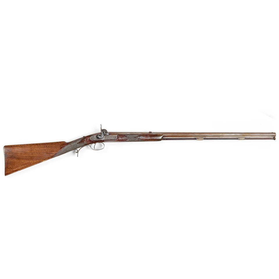 A percussion rifle of small bore by James McCririck, Ayr (1 of 6)