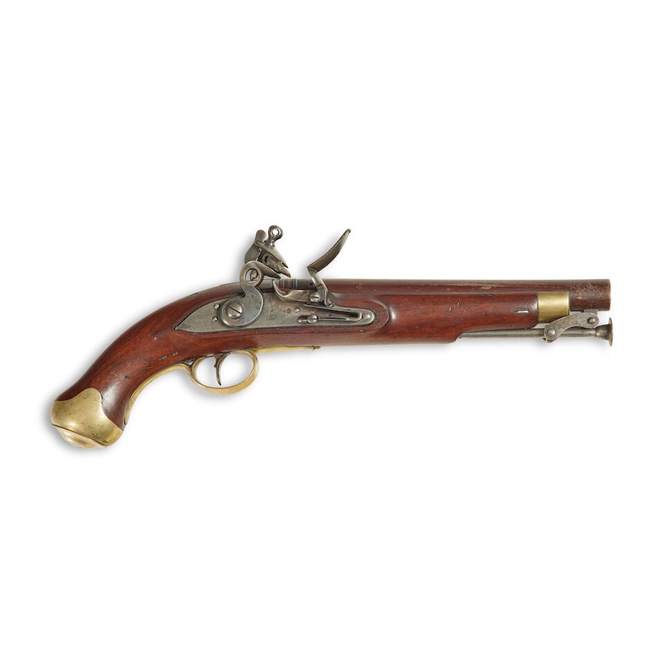 An 18-Bore New Land Pattern Flintlock Service Pistol Circa 1800 (1 of 3)
