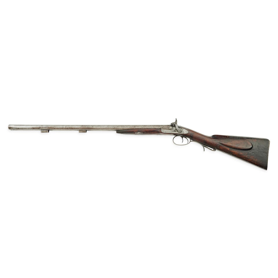 A cased 12-bore Double barrelled percussion sporting gun by J Purdey - 9