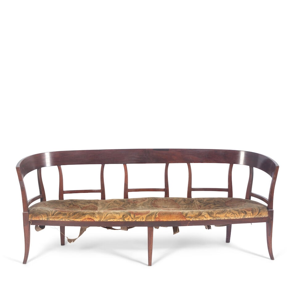 A 19th Century Italian mahogany bench (1 of 2)