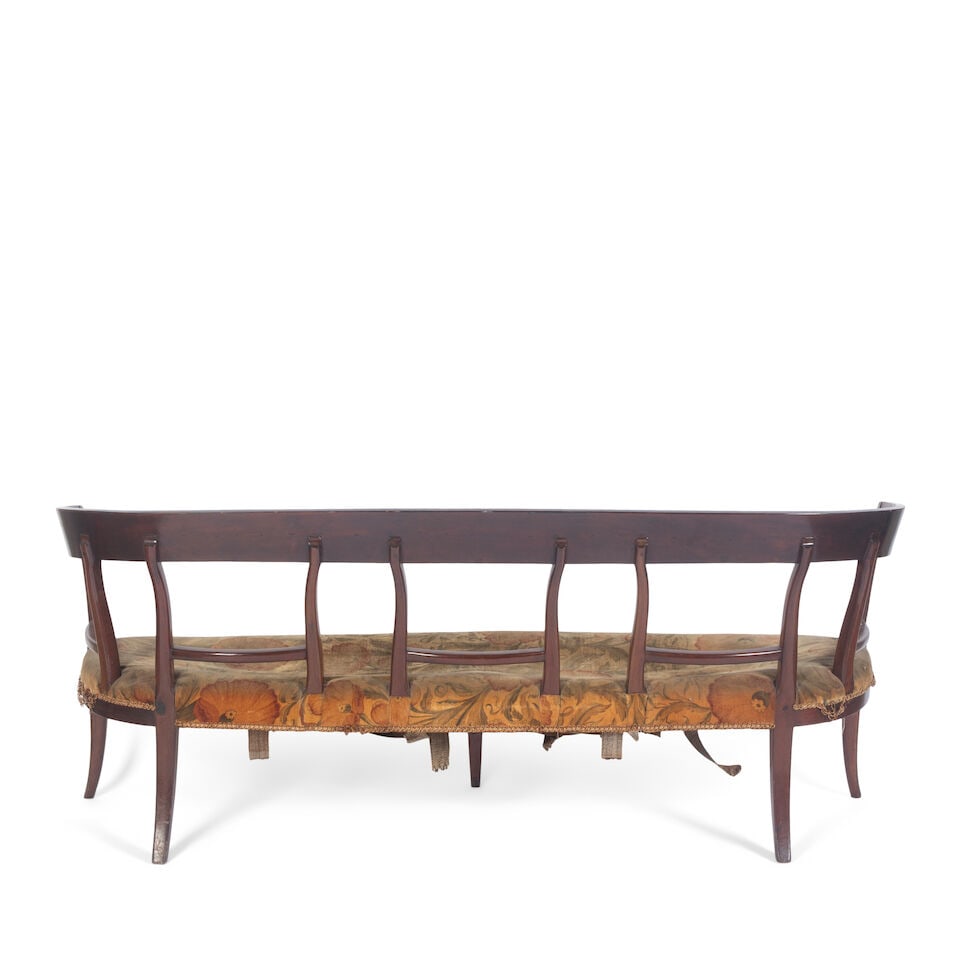 A 19th Century Italian mahogany bench - 2