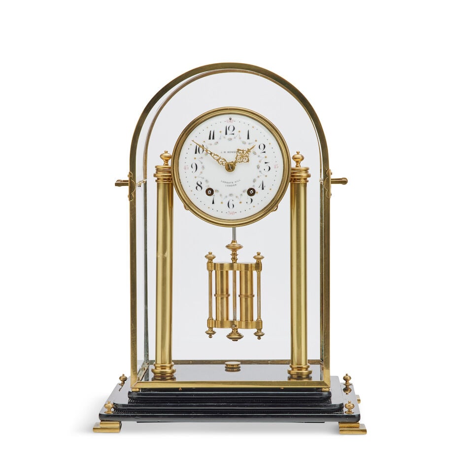 A late 19th/early 20th century and later mantel clock The dial inscribed J. W Benson, Ludgate H... (1 of 1)