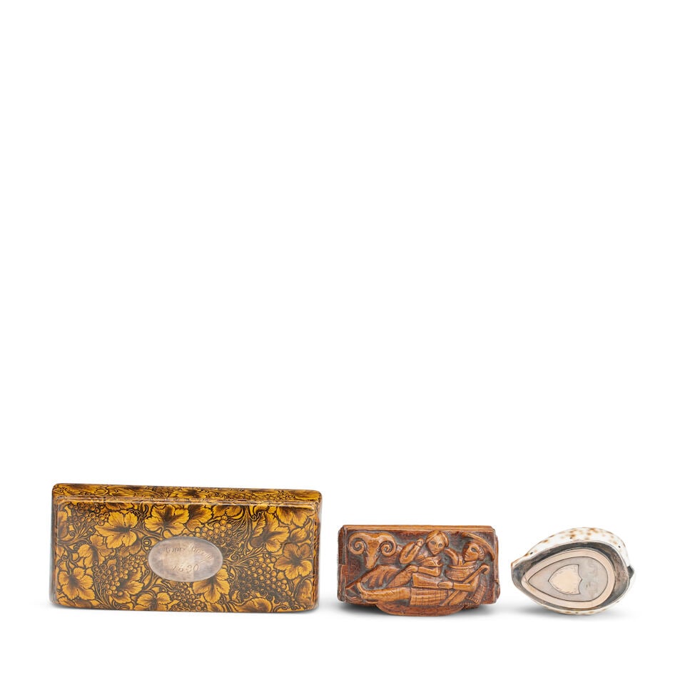 A 19th century sycamore Penwork box (3) - 2